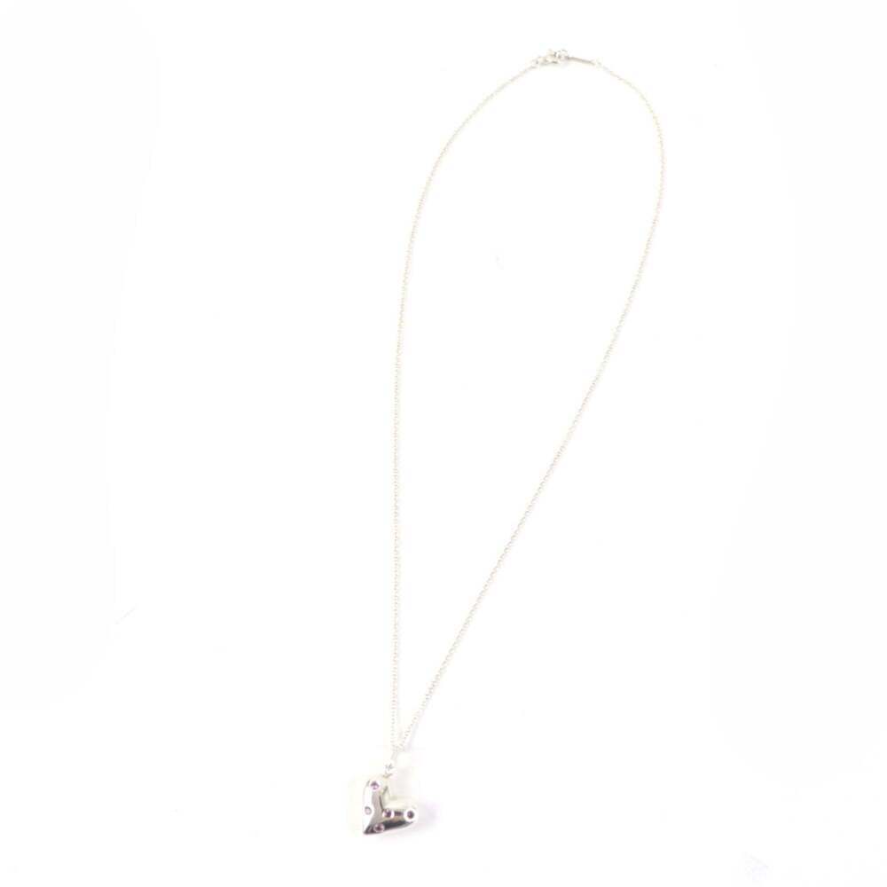 TIFFANY Authentic Vintage Pink Heart Necklace - Picture 2 of 9